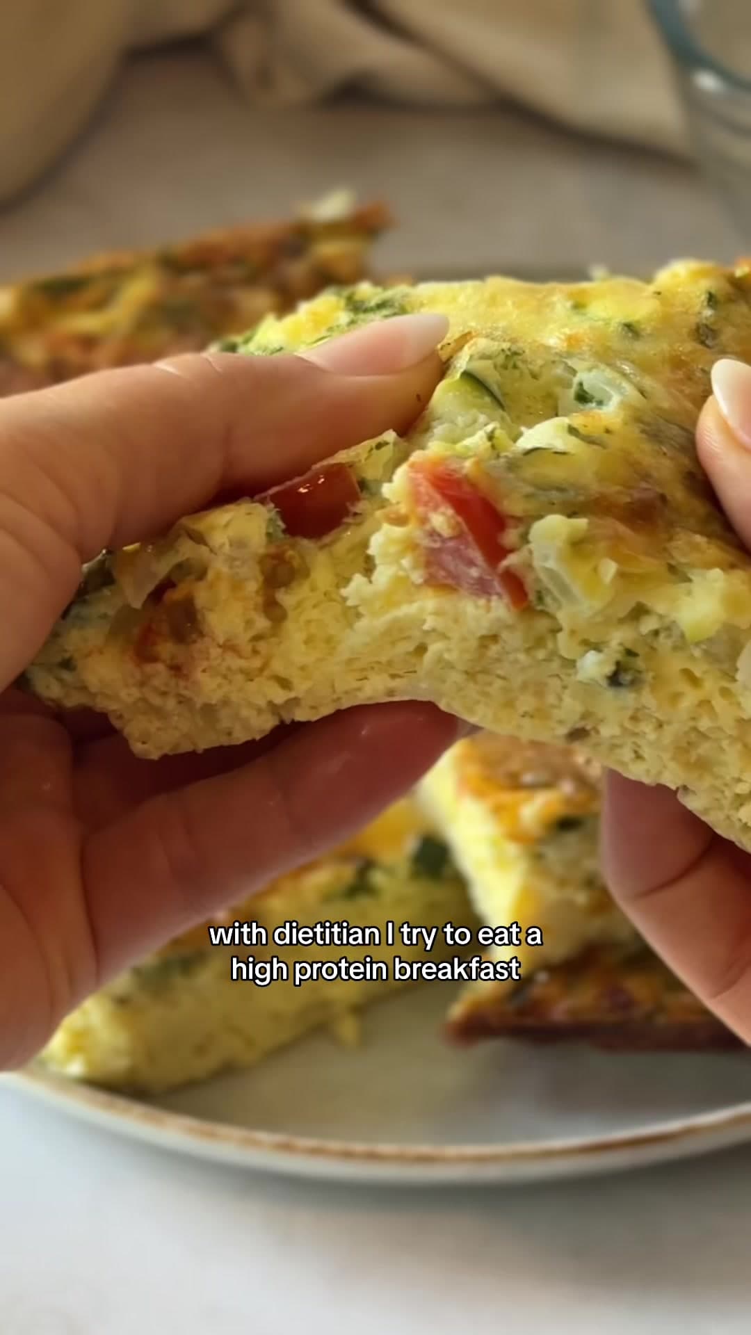High-protein egg bake